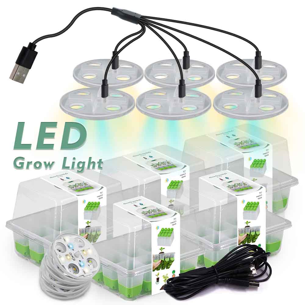 Plant Parenting - Kit baki tanaman lampu tumbuh LED,