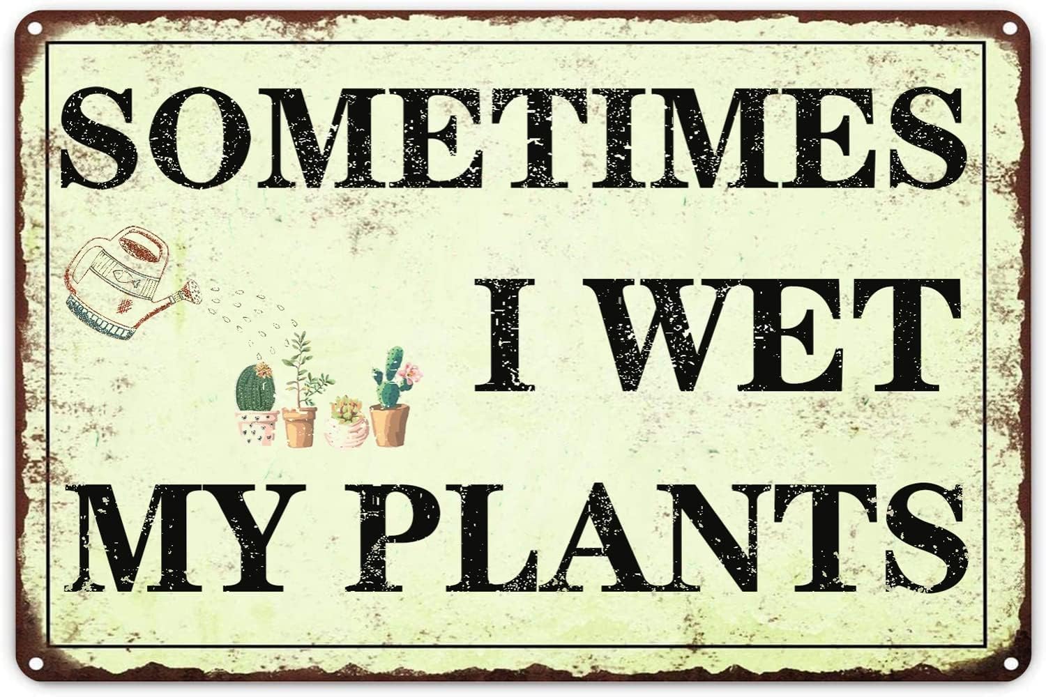 Plant Parenting - Dekorasi Taman Lucu, Kadang-kadang Saya Menyiram