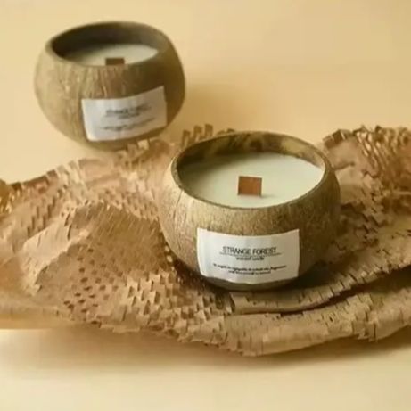 Lilin Aroma Kulit Kelapa Alami - Plant Parenting ulasan dan harga