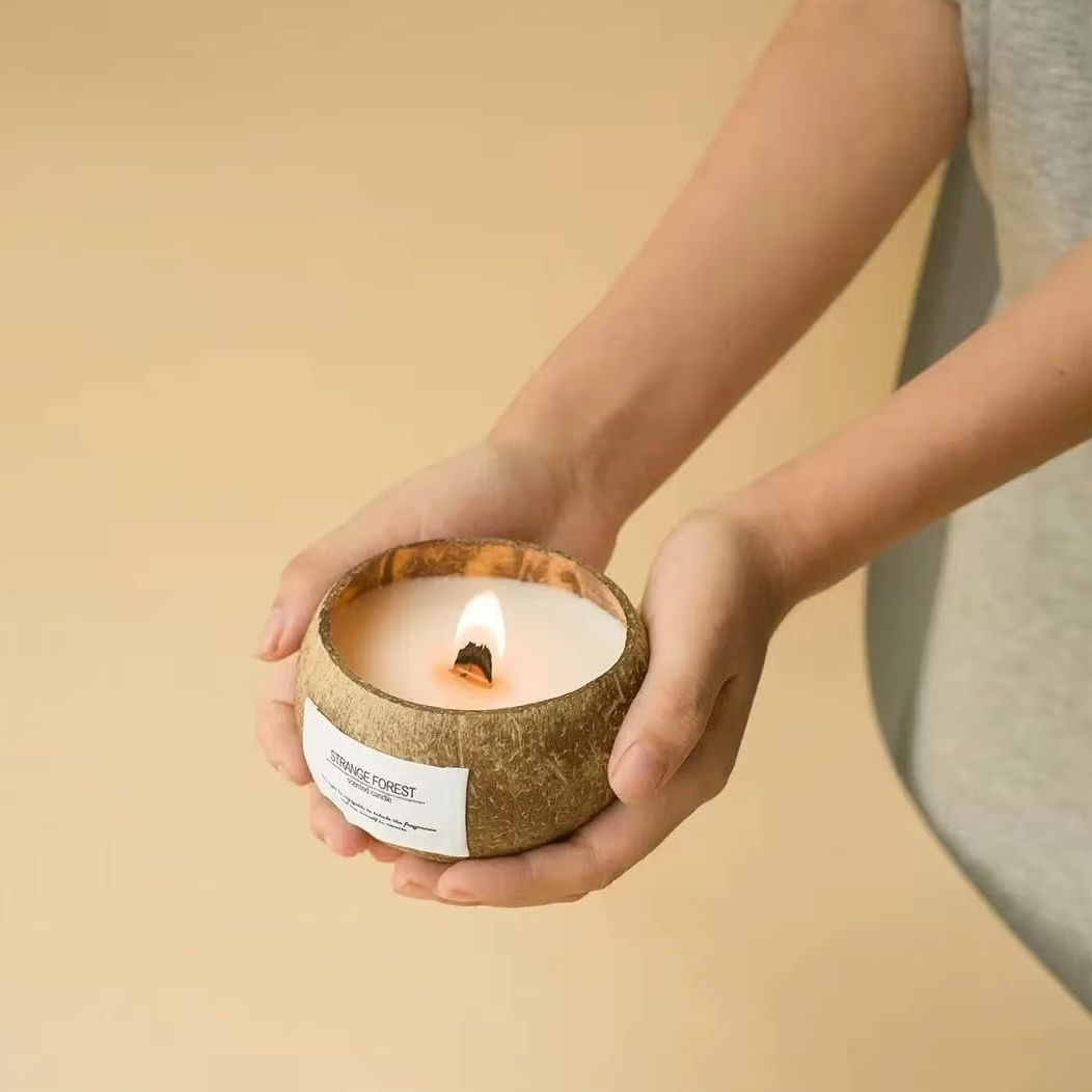 Lilin Aroma Kulit Kelapa Alami - Plant Parenting ulasan dan harga