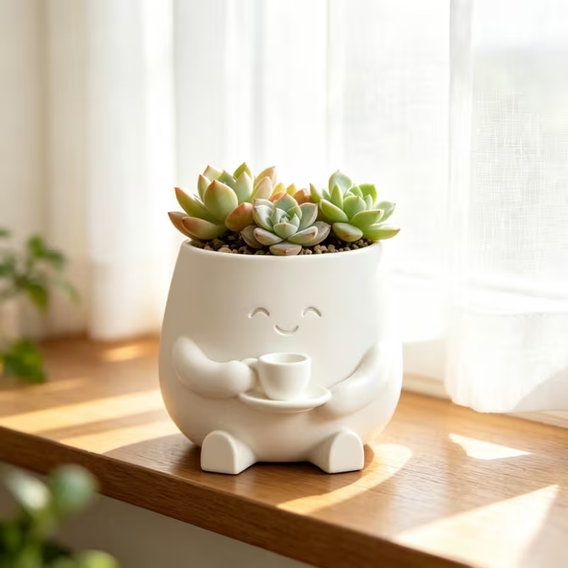 Pot Bunga Wajah Kucing Terseny - Cactus Mix Pot ulasan dan harga