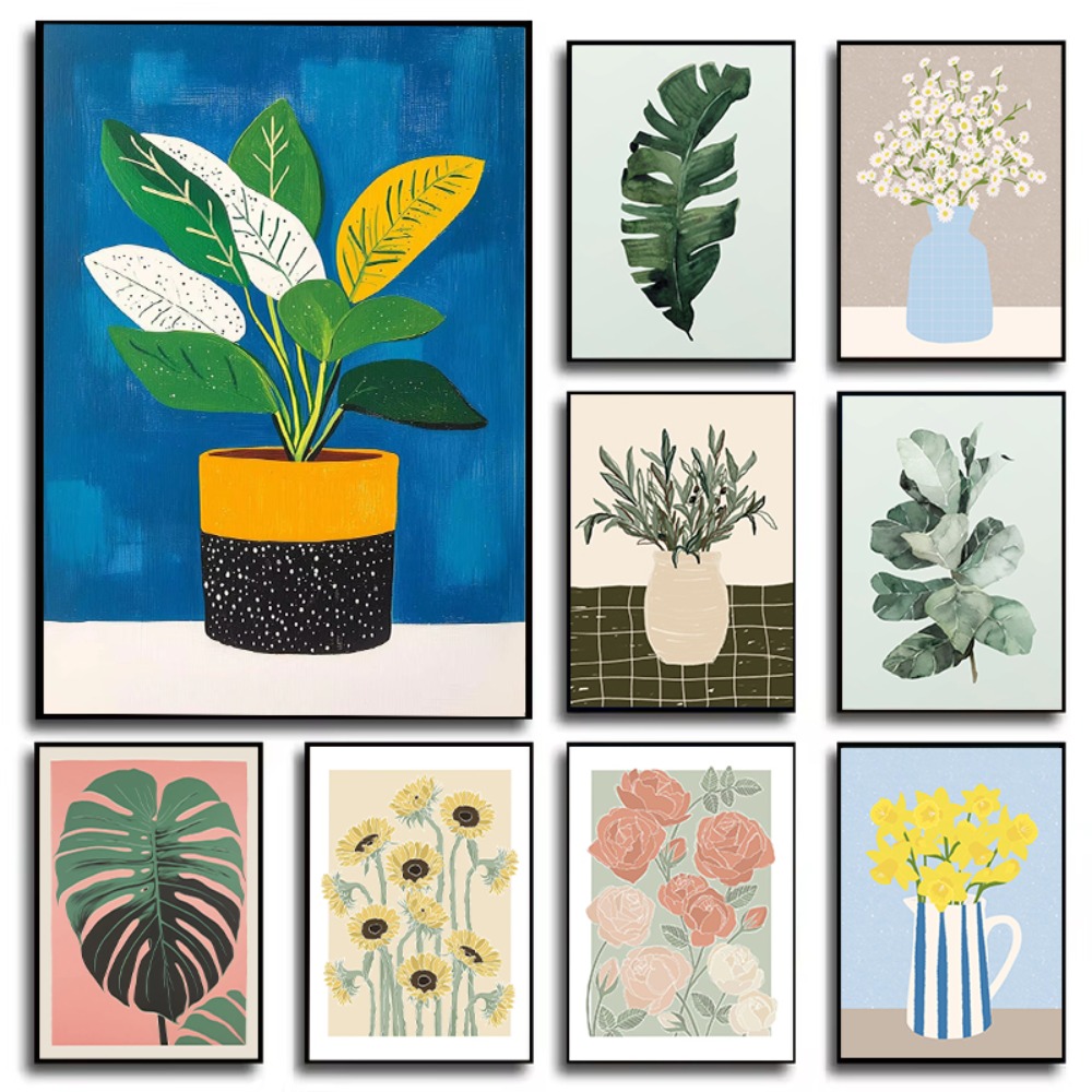 Poster Seni Vas Bunga Taman Il - Plant Parenting ulasan dan harga