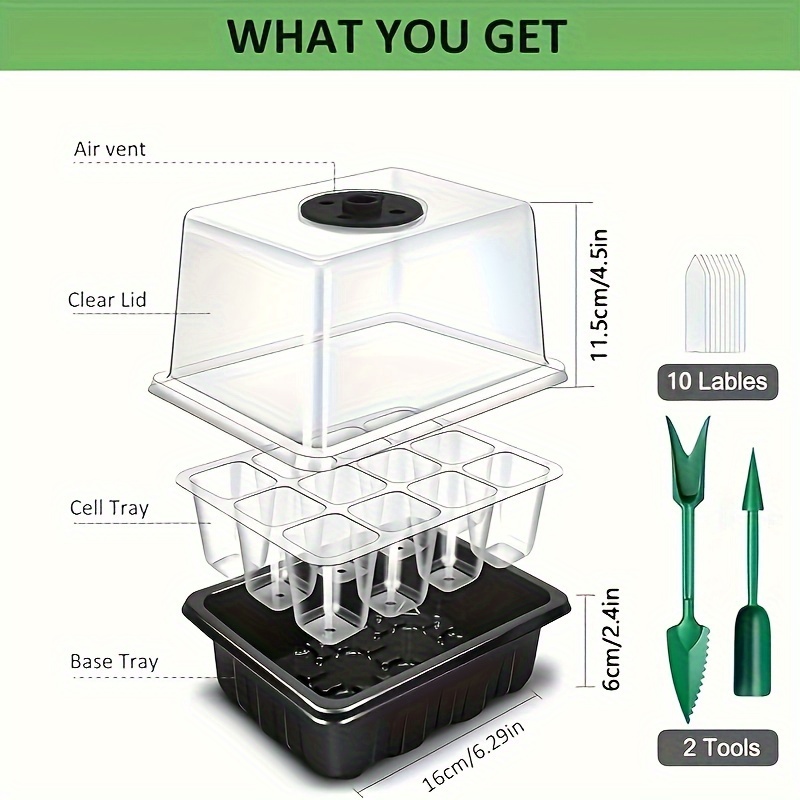 1/2/3-Paket Baki Perkecambahan - Plant Parenting ulasan dan harga