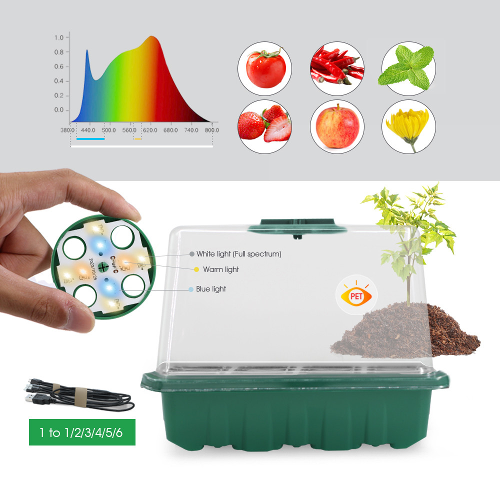 Pot Pembibitan LED dengan Lamp - Plant Parenting ulasan dan harga